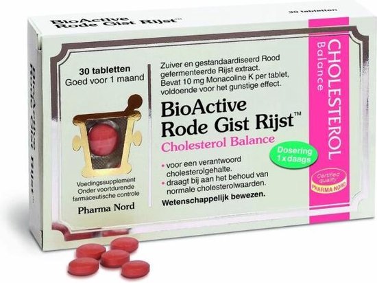 Pharma Nord BioActive Rode Gist Rijst Tabletten