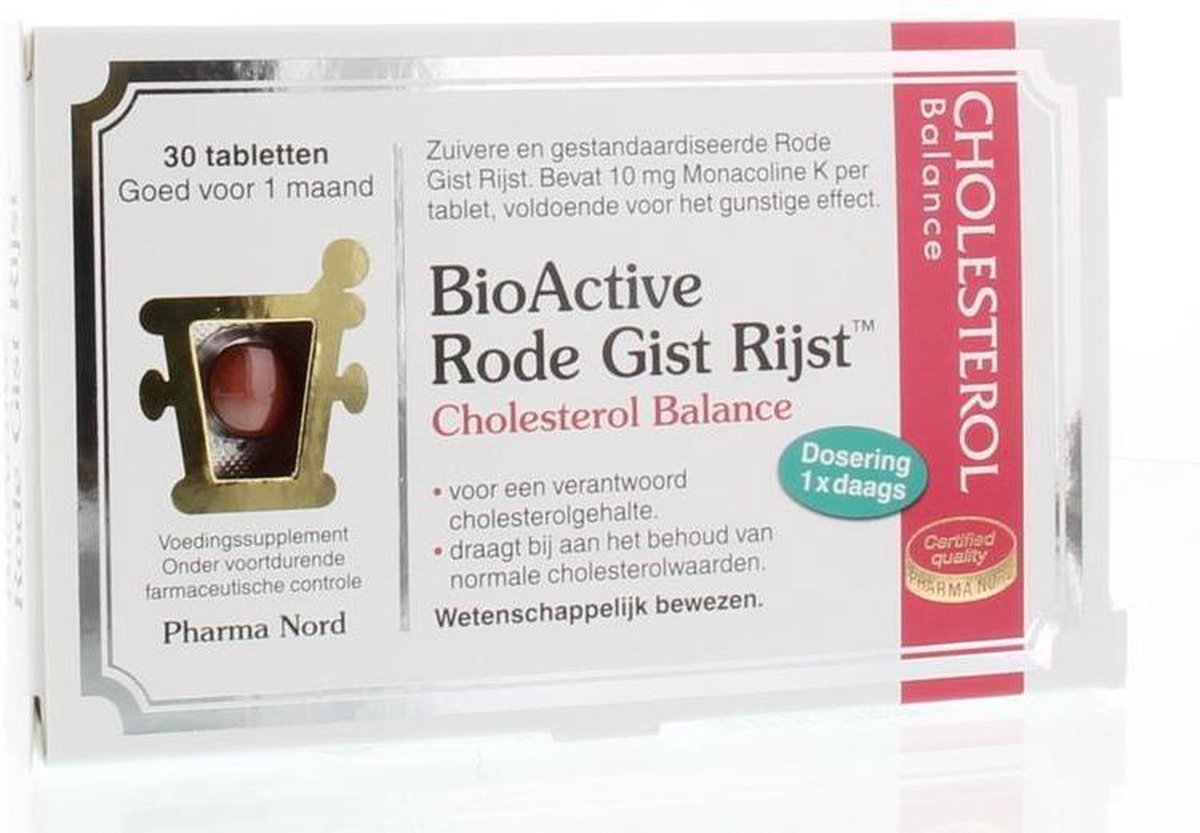 Pharma Nord BioActive Rode Gist Rijst Tabletten