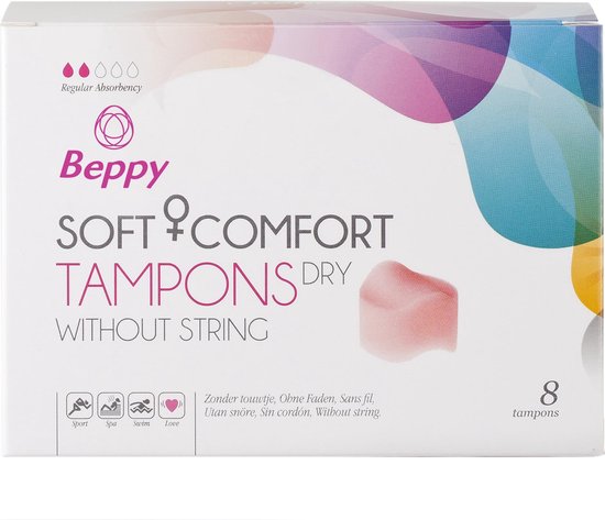 Beppy Soft Comfort Tampons Dry 8stuks - Blauw