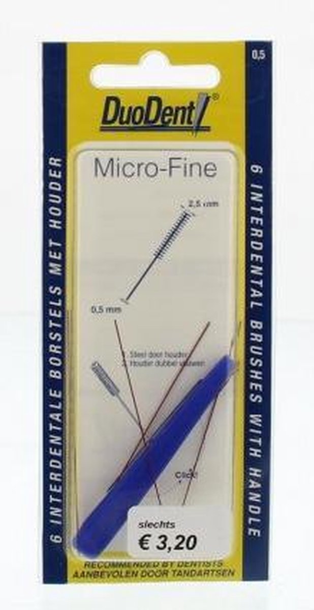 Duodent Ragers - Interdentale Borstels M.fine 0.5 6stuks