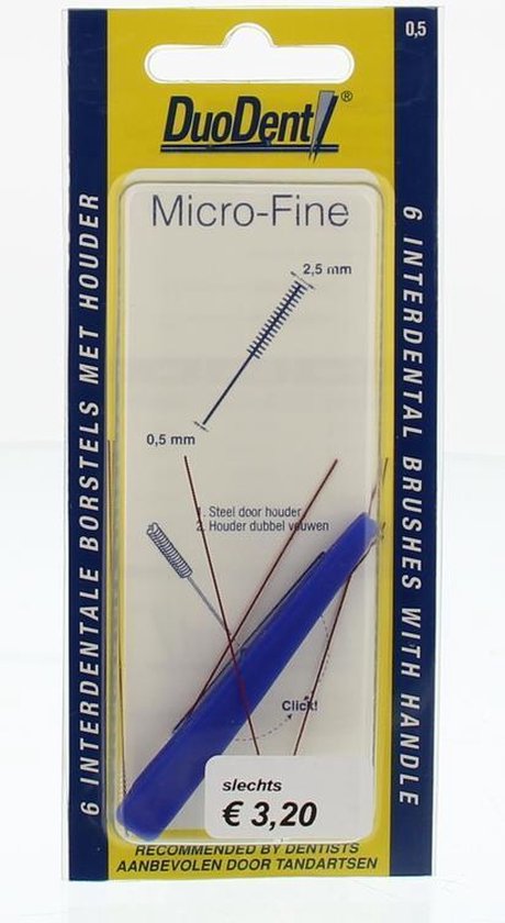 Duodent Ragers - Interdentale Borstels M.fine 0.5 6stuks