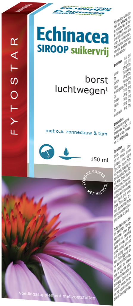 Fytostar Echinacea Siroop Suikervrij 150 Ml