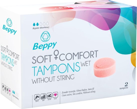Beppy Soft Comfort Tampons Wet 2stuks