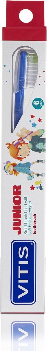 Vitis Tandenborstel Junior 1 stuks - Blauw
