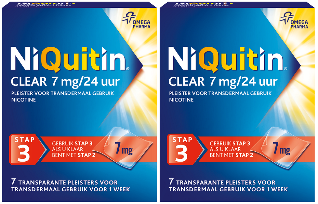 NiQuitin clear 7 mg/24 uur stap 3