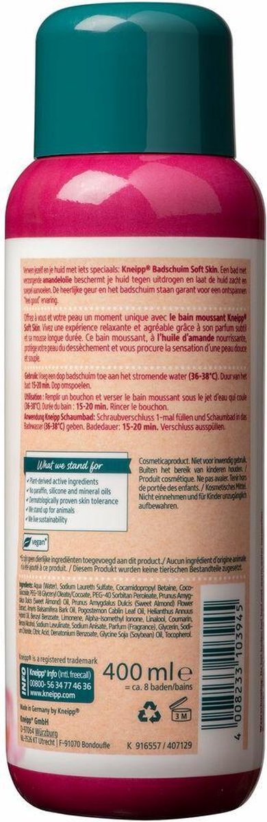 Kneipp Badschuim Amandel 400ml