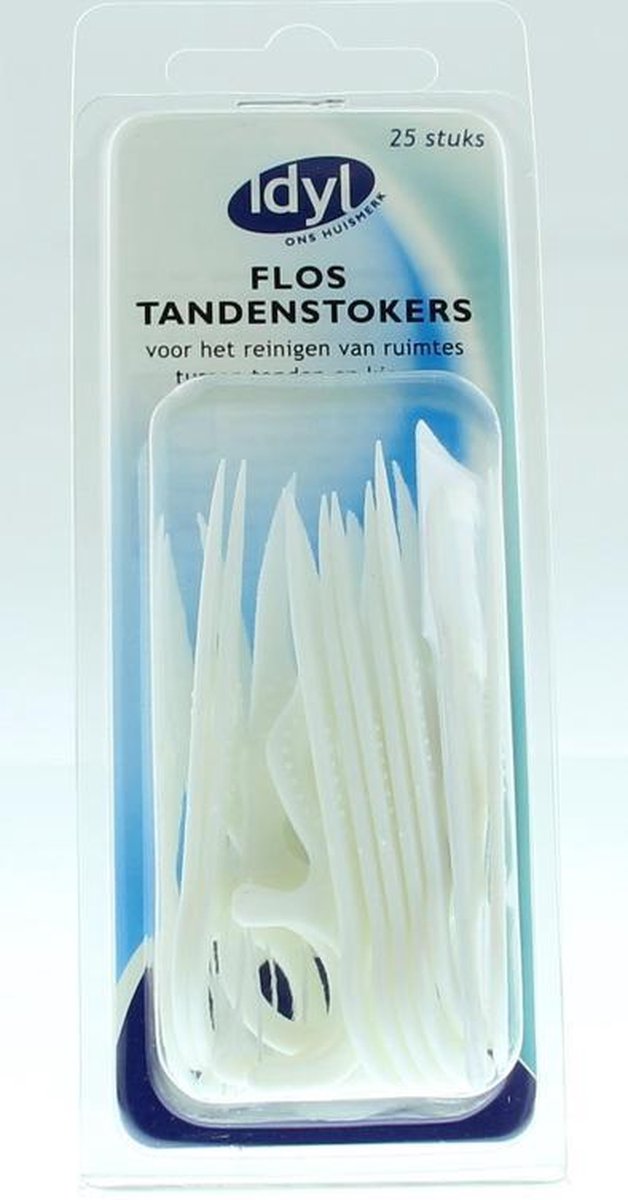idyl Huismerk Floss Tandenstokers 25 Stok