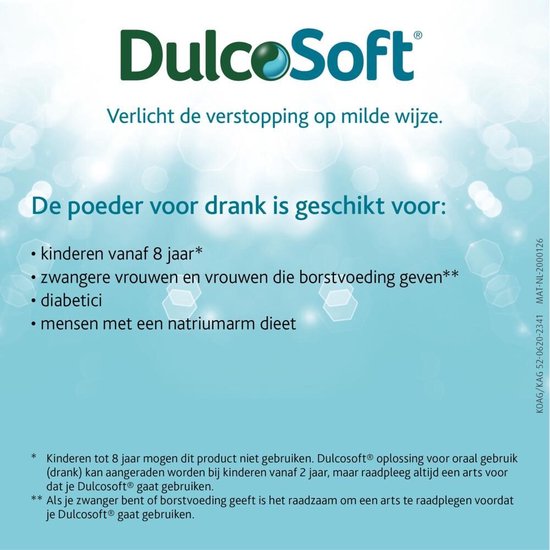 Dulcosoft poeder voor drank