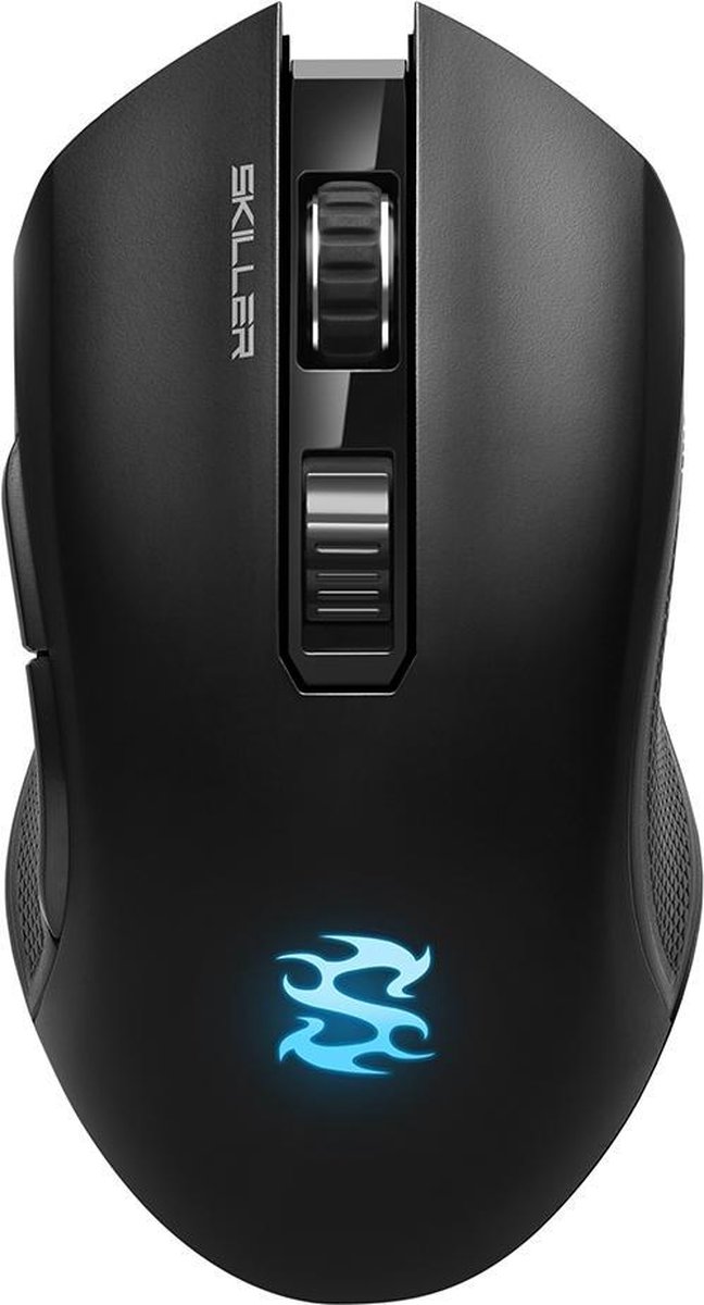 Sharkoon Skiller SGM3 muis RF Wireless+USB Type-A Optisch 6000 DPI Rechtshandig - Zwart