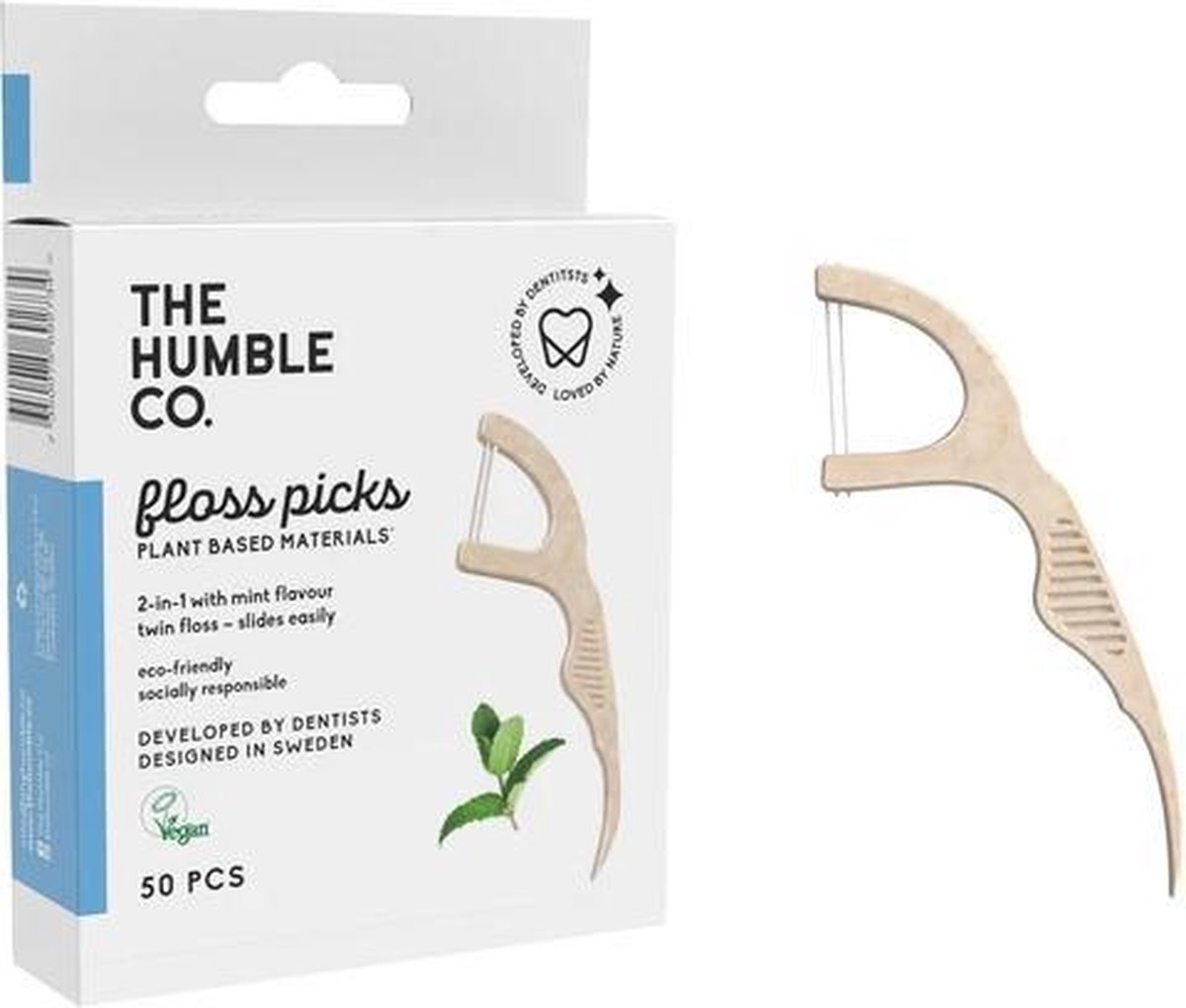 Humble Brush Floss Picks 2 In 1 50st