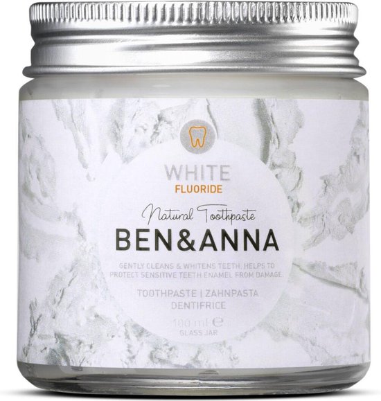 Ben & Anna Ben en Anna White Fluoride Natural Toothpaste 100gr