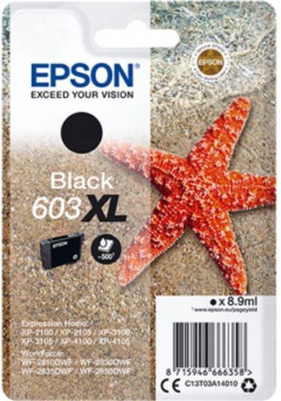 Epson 603XL Cartridge - Zwart