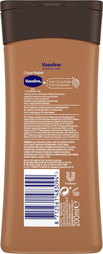 Vaseline Bodylotion Cocoa Radiant 200ml