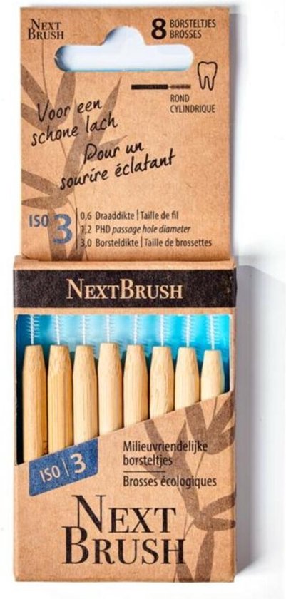 NextBrush Interdentale Bamboe Iso 3 8ST