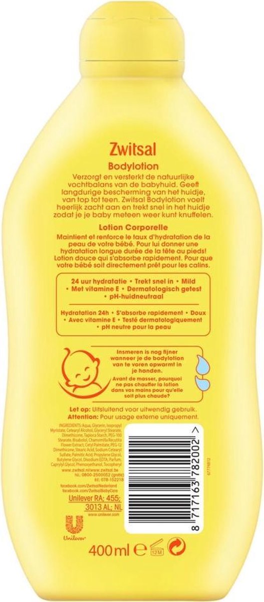 Zwitsal Bodylotion 400 ML