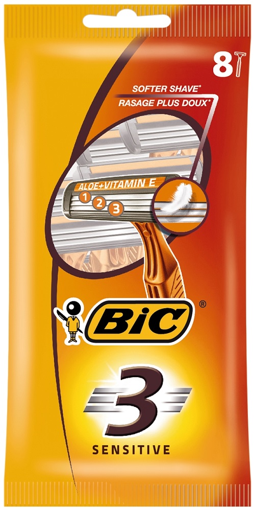 Bic 8stuks Scheermesjes Men 3 Sensitve