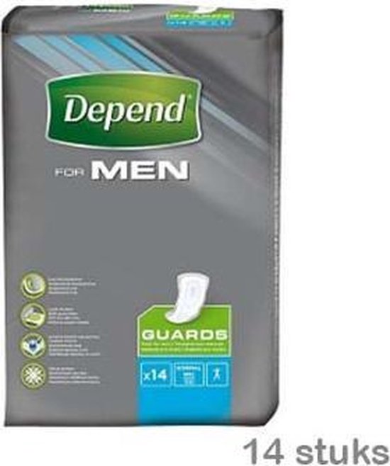 Depend Incontinentiepads For Men 14stuks