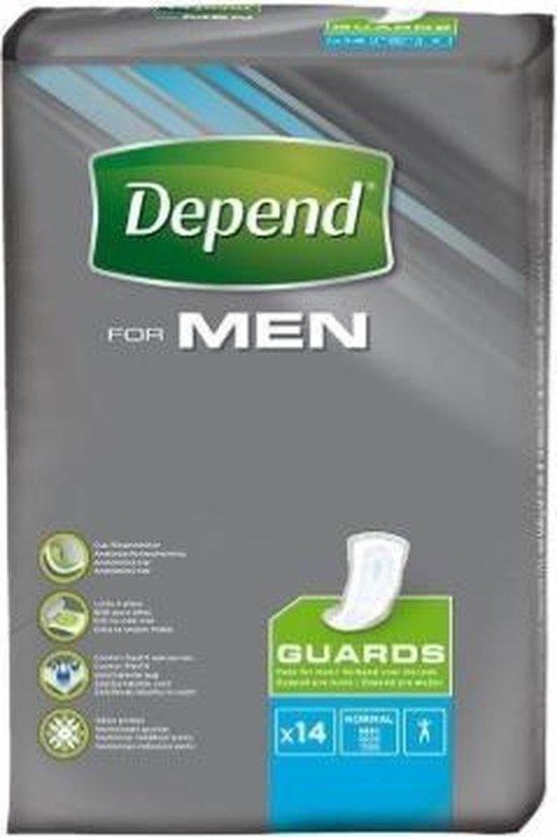 Depend Incontinentiepads For Men 14stuks