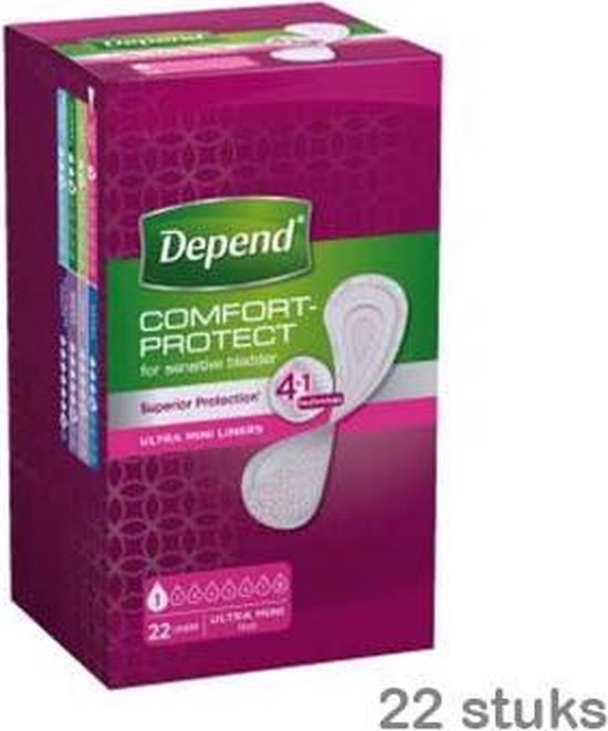 Depend Liners Ultra Mini 22stuks