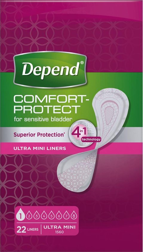 Depend Liners Ultra Mini 22stuks