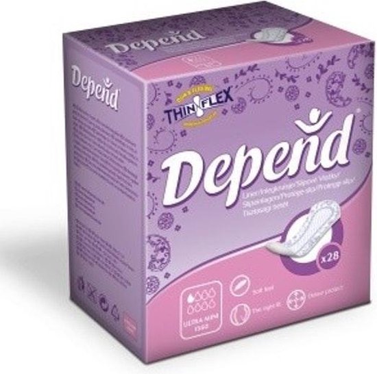 Depend Liners Ultra Mini 22stuks