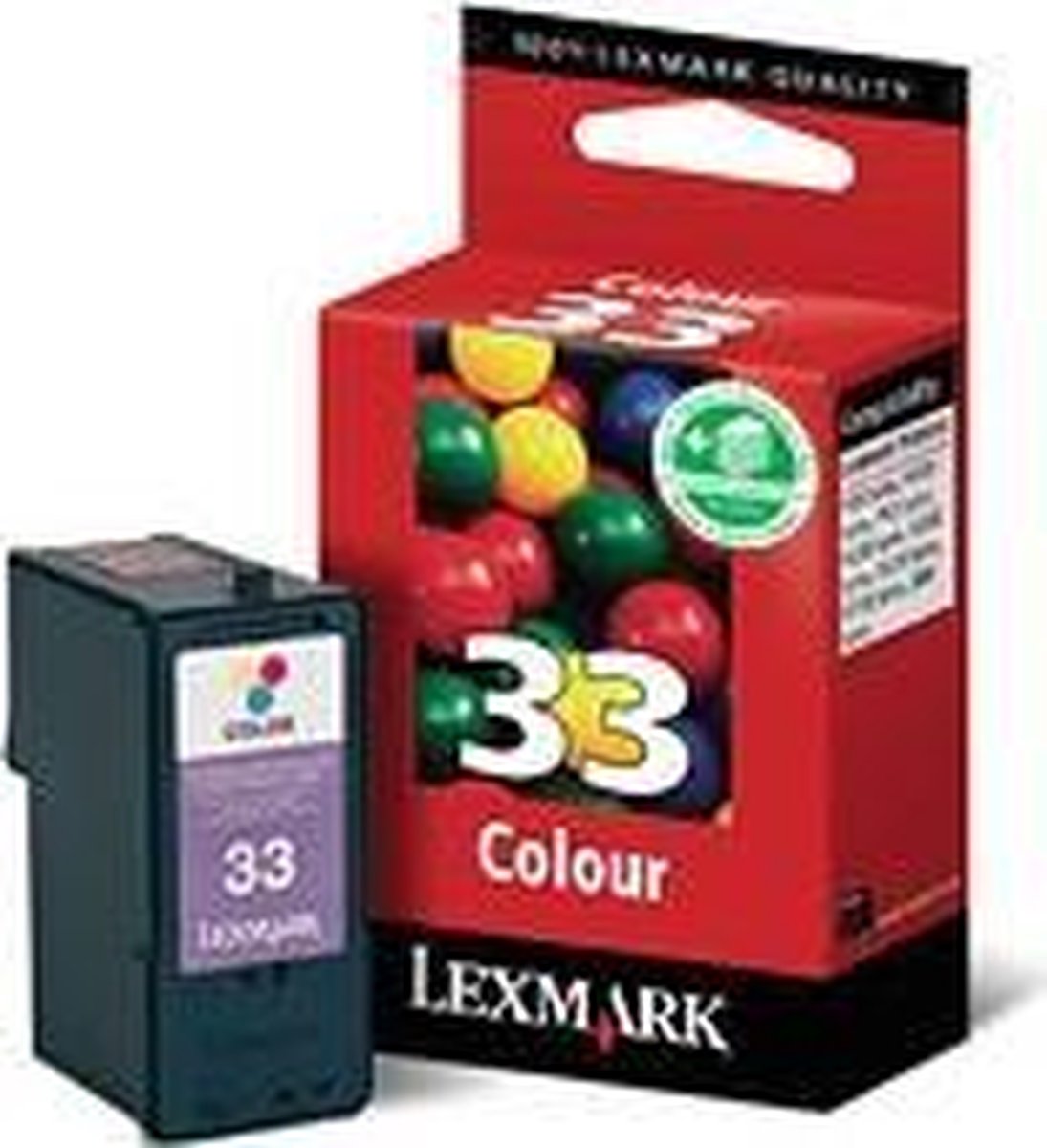 Lexmark 33 - Inktcartridge / Magenta / Cyaan - Hoge capaciteit - Geel