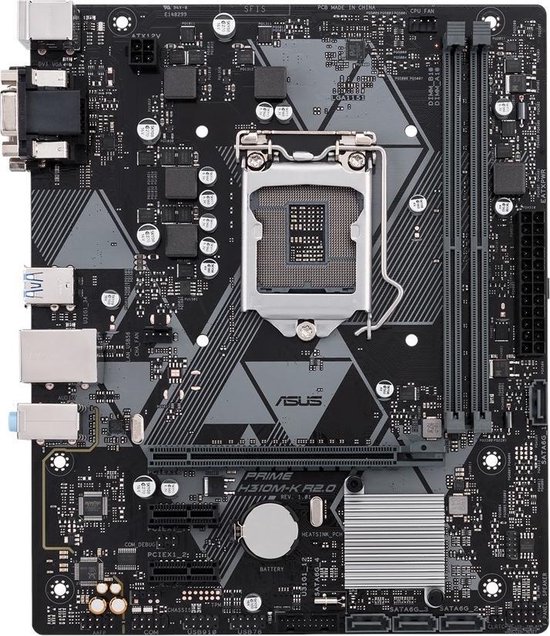 Asus PRIME H310M-K R2.0 moederbord LGA 1151 (Socket H4) Micro ATX Intel® H310