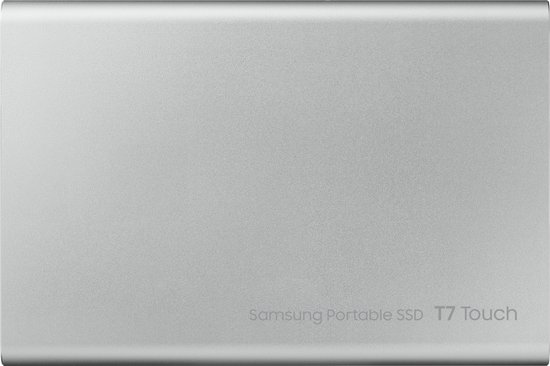 Samsung T7 Touch Portable SSD 1TB Zilver - Silver