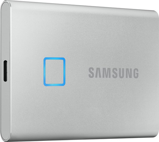 Samsung T7 Touch Portable SSD 1TB Zilver - Silver