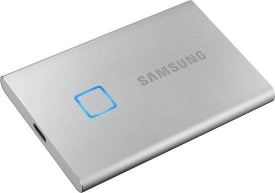 Samsung T7 Touch Portable SSD 1TB Zilver - Silver