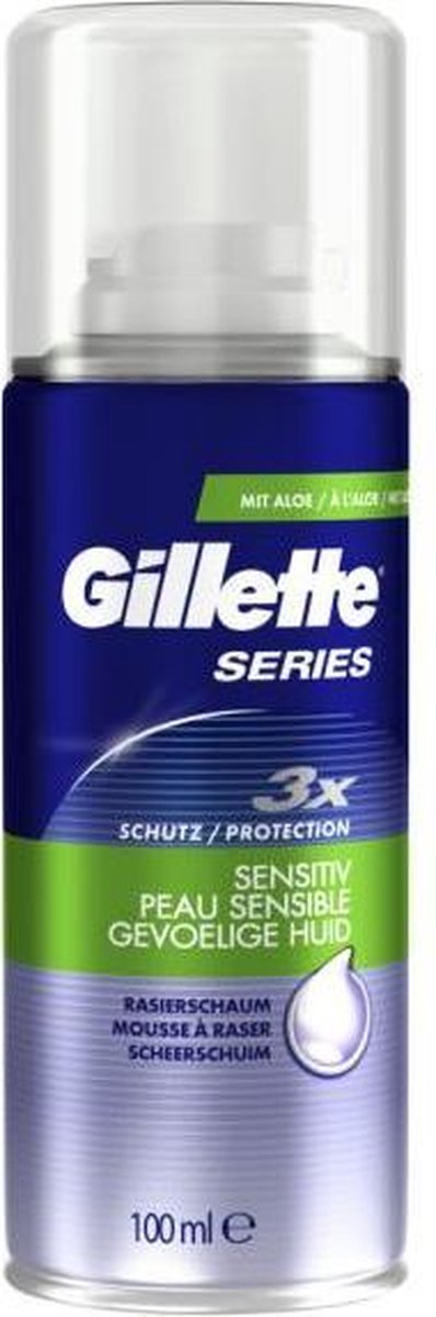 Gillette 100ml Series Scheerschuim Gevoelige Huid Mini