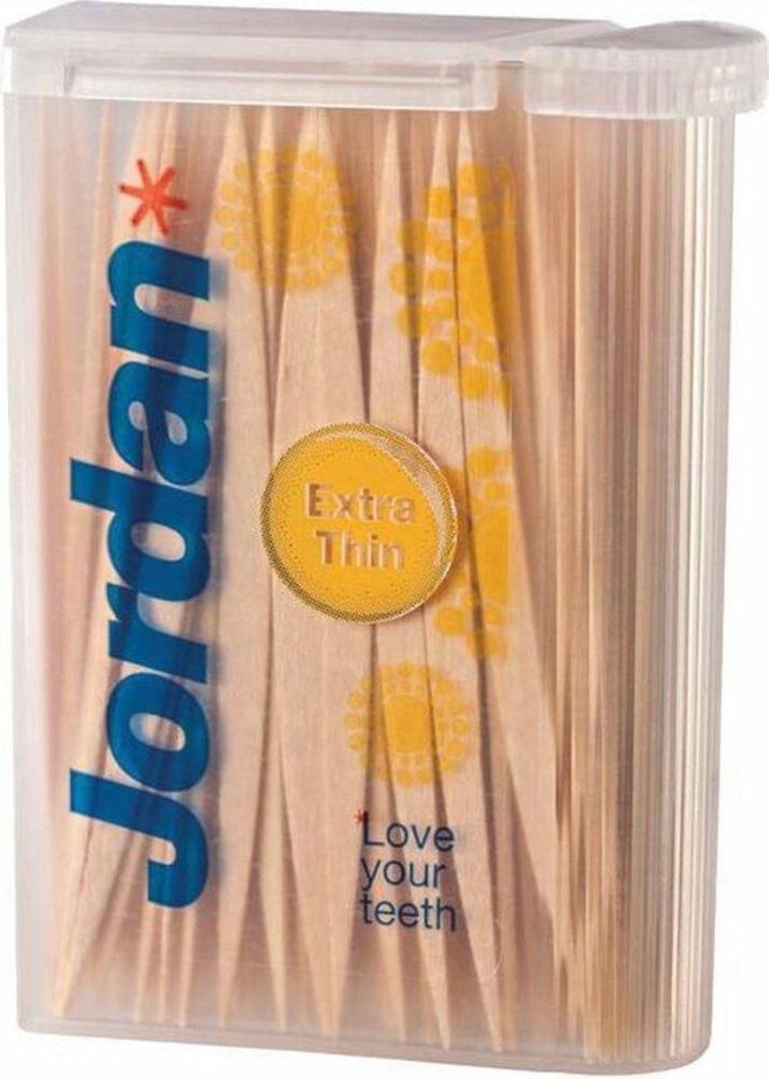 Jordan Tandenstokers Extra Dun 2-zijdig 140 Stok