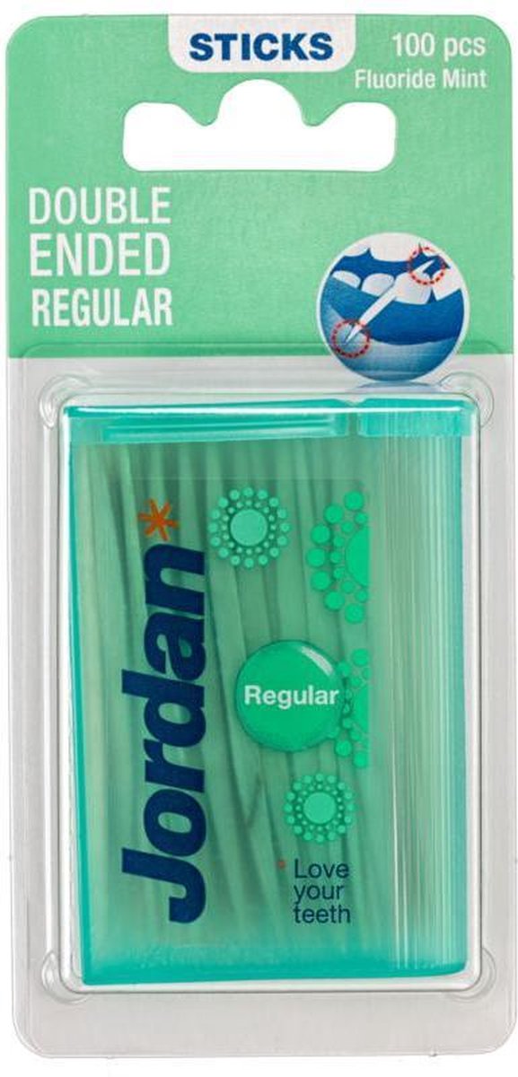 Jordan Tandenstokers Regular 2-zijdig 100stuks