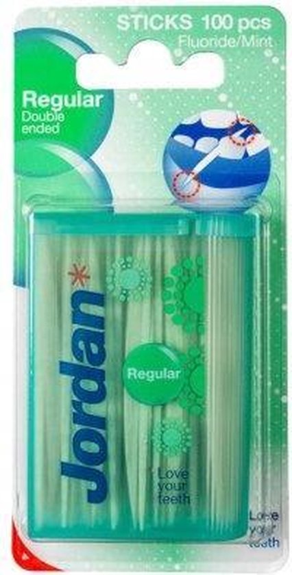 Jordan Tandenstokers Regular 2-zijdig 100stuks