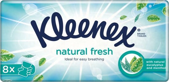 Kleenex Balsam Menthol Zakdoekjes 8x12st