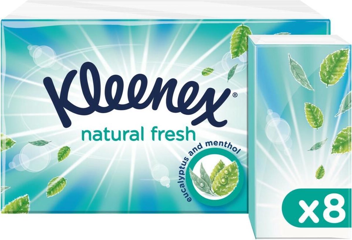 Kleenex Balsam Menthol Zakdoekjes 8x12st