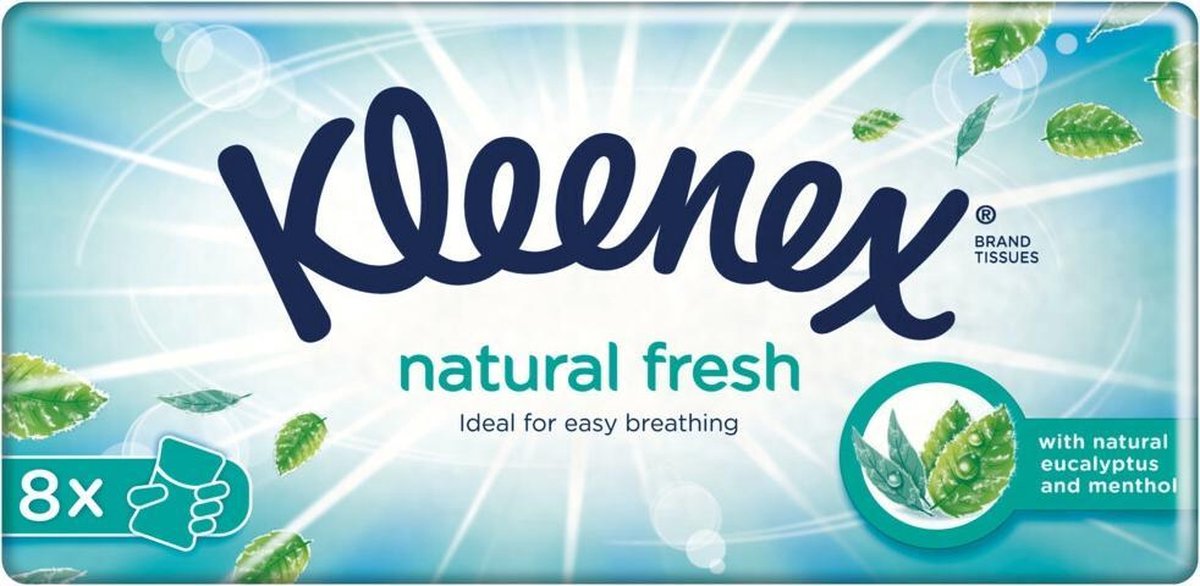 Kleenex Balsam Menthol Zakdoekjes 8x12st