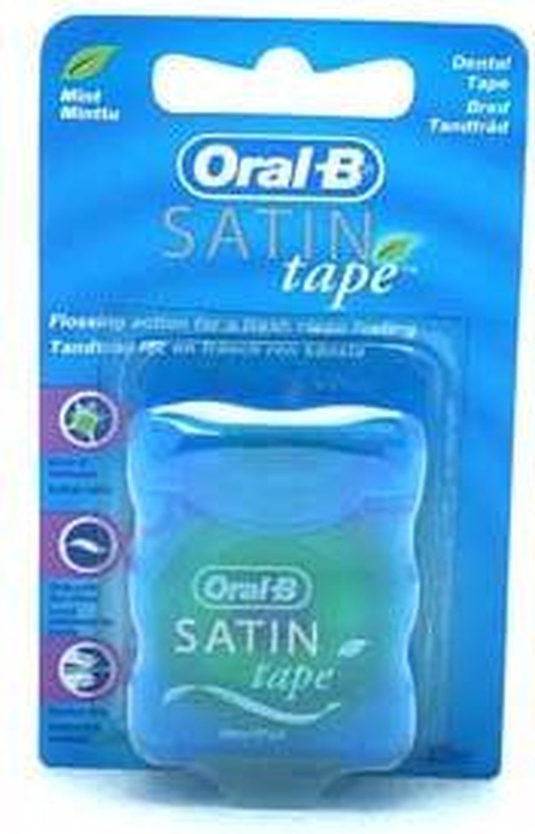 Oral B Satin Tape Dental Floss Mint 25mtr
