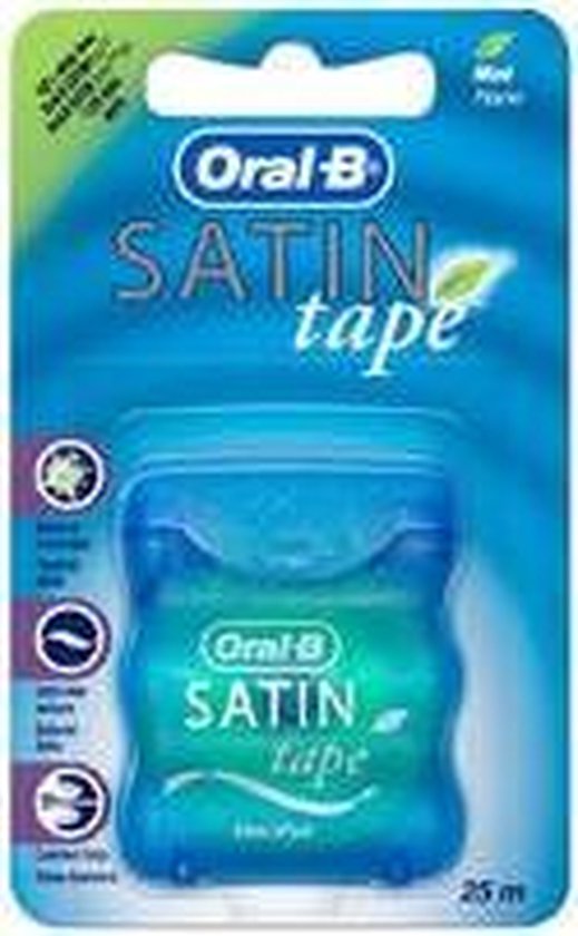 Oral B Satin Tape Dental Floss Mint 25mtr