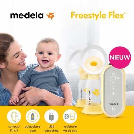 Medela Freestyle Flex Dubbele Elektrische Borstkolf Per stuk - Zwart