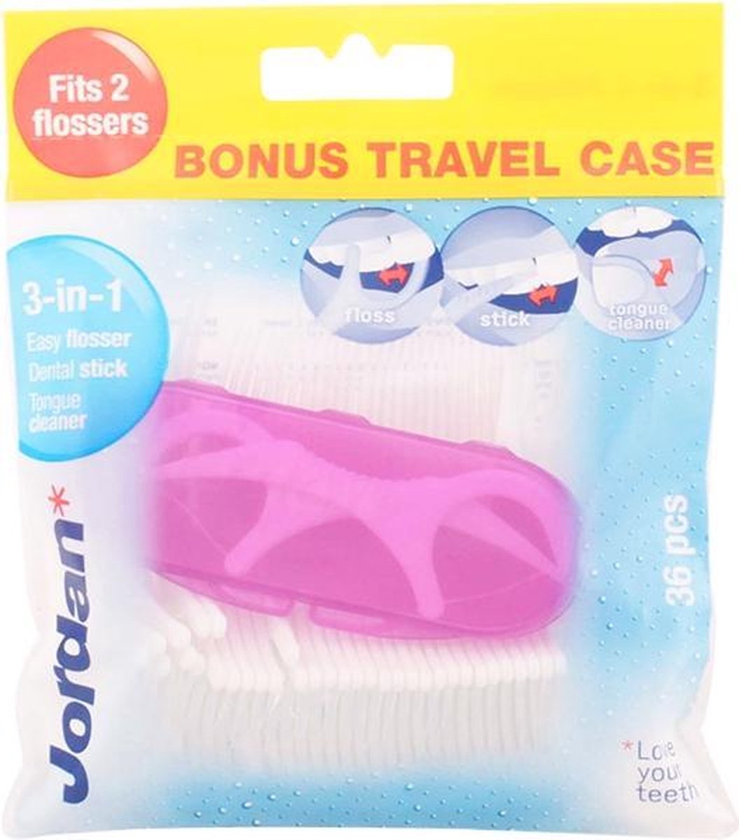 Jordan Flosser 3 In 1 Flosdraad 36 Stuks