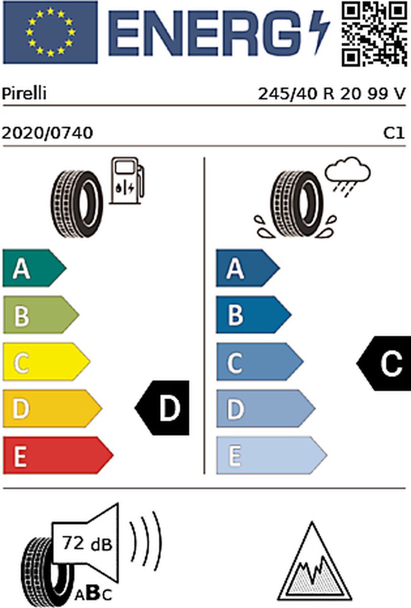 Pirelli W 240 SottoZero S2 runflat ( 245/40 R20 99V XL *, runflat ) - Zwart