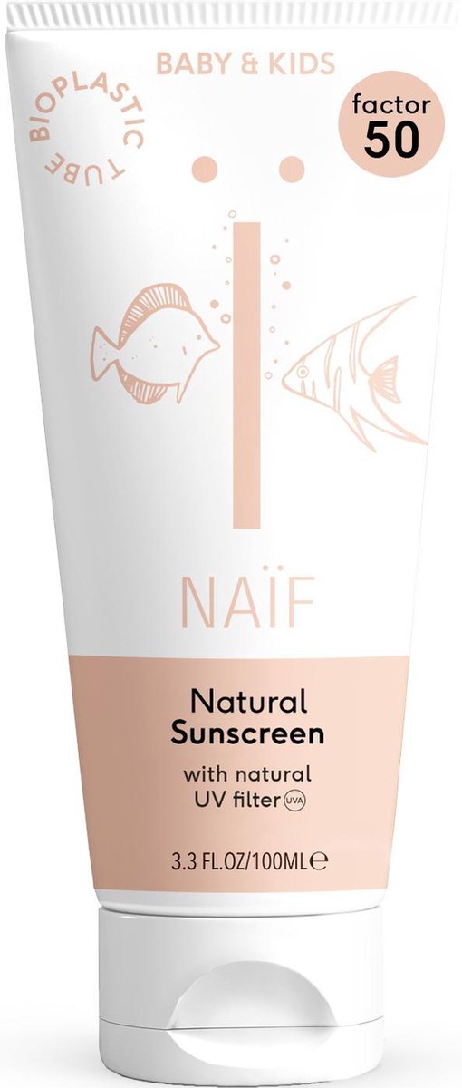 Naif Naïf Baby & Kids SPF50 Zonnebrand Junior Middenroze