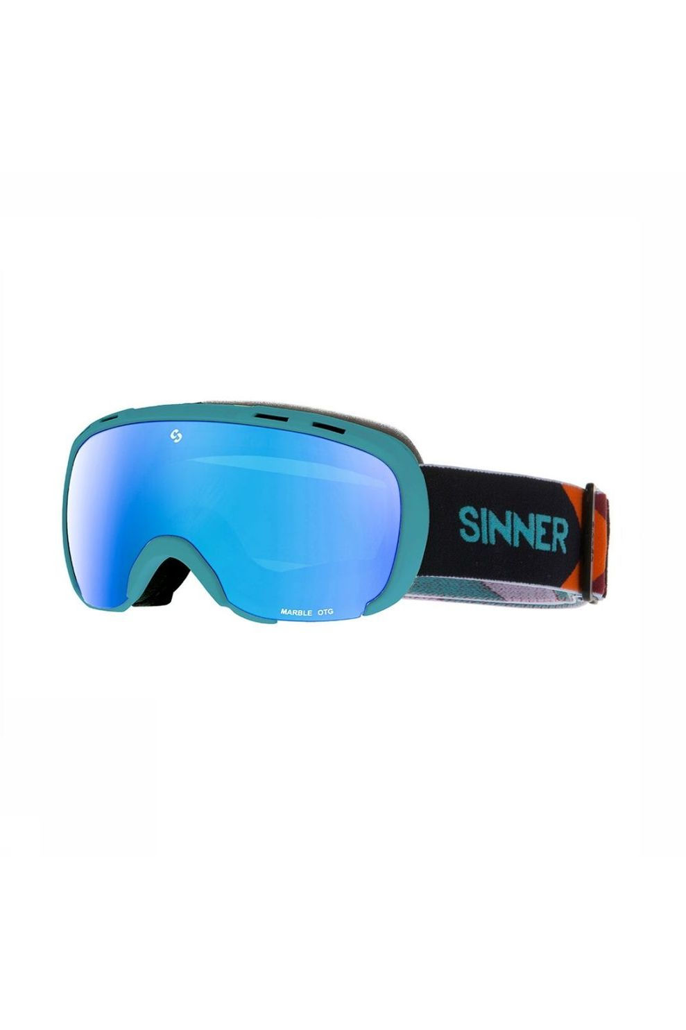 Sinner Marble OTG Skibril - Blauw