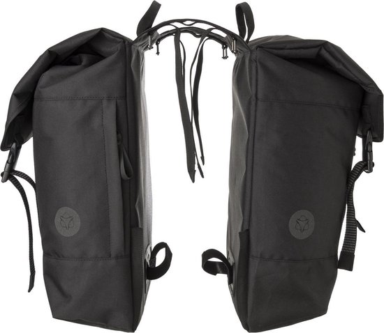 Agu Essentials DWR Urban Dubbele Fietstas. - Zwart