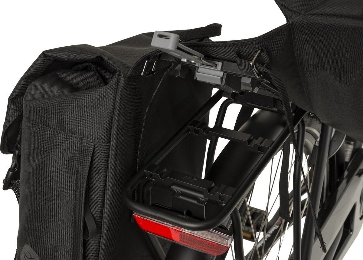 Agu Essentials DWR Urban Dubbele Fietstas. - Zwart