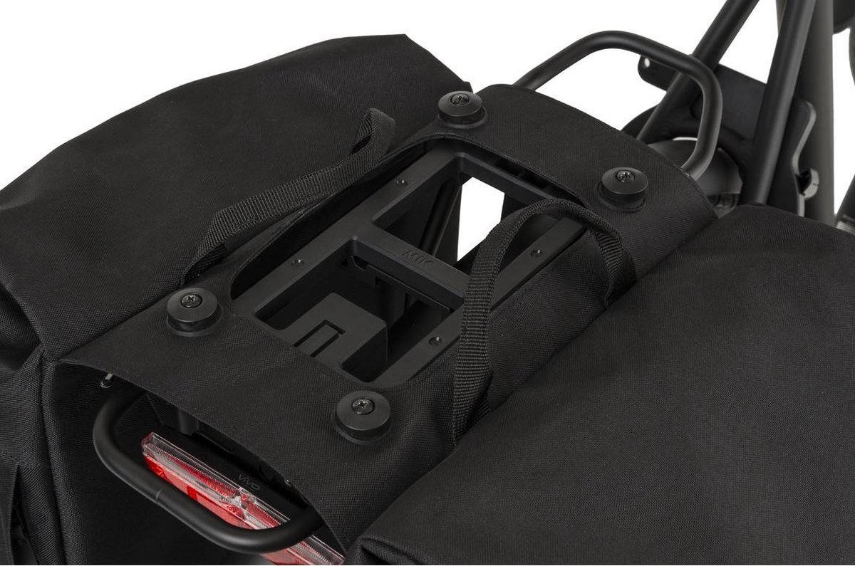 Agu Essentials DWR Urban Dubbele Fietstas. - Zwart