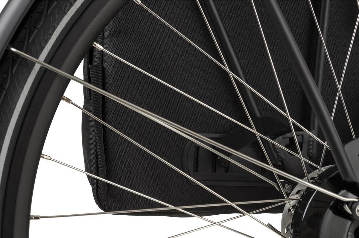 Agu Essentials DWR Urban Dubbele Fietstas. - Zwart