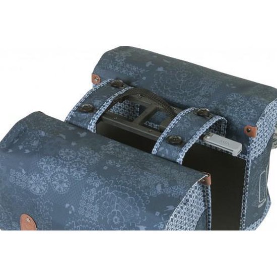 Basil Bohème MIK Dubbele Fietstas Indigo - Blauw