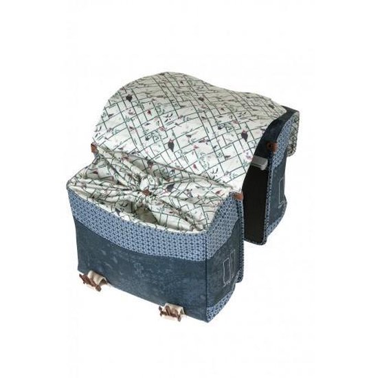 Basil Bohème MIK Dubbele Fietstas Indigo - Blauw
